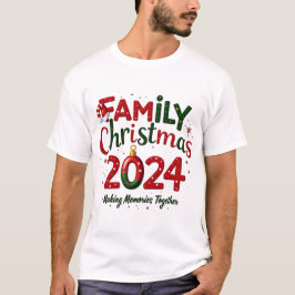 Family Christmas 2024 Men's Shirt Making Memorie Tシャツ
