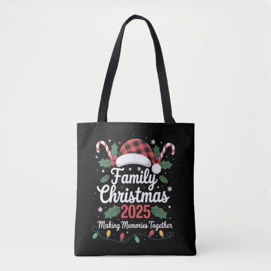 Family Christmas 2025 Crew Group Matching Family  トートバッグ (正面)