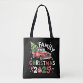 Family Christmas 2025 Crew Group Matching Family トートバッグ (正面)