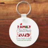 Family Christmas 2025 Love, Laughs And Lights Holi キーホルダー (正面)