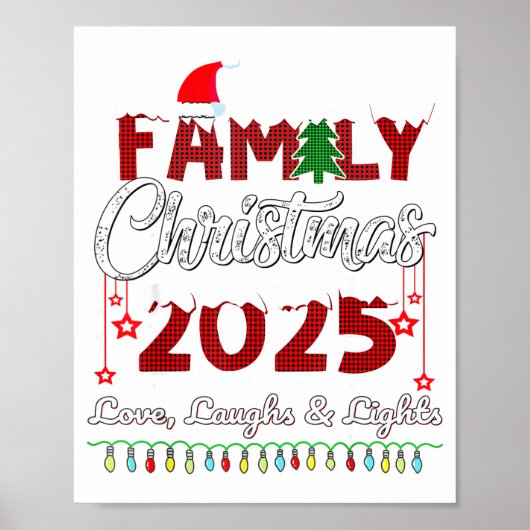 Family Christmas 2025 Love, Laughs And Lights Holi ポスター (正面)