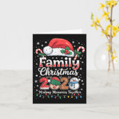 Family Christmas 2025 Matching Outfit Xmas Men Wom カード (黄色い花)