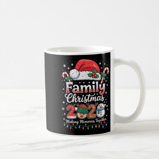 Family Christmas 2025 Matching Outfit Xmas Men Wom コーヒーマグカップ (右)