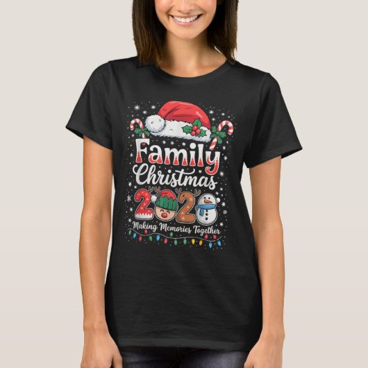 Family Christmas 2025 Matching Outfit Xmas Men Wom Tシャツ (正面)