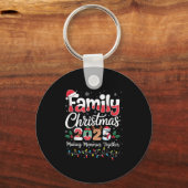 Family Christmas 2025 Matching Outfit Xmas Squad S キーホルダー (正面)