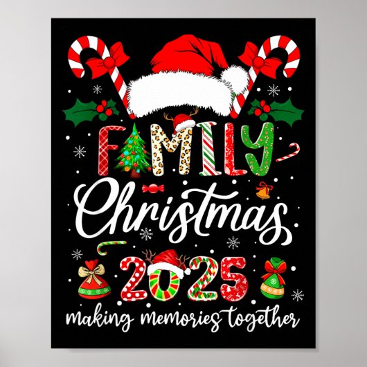Family Christmas 2025 Matching Outfit Xmas Squad S ポスター (正面)