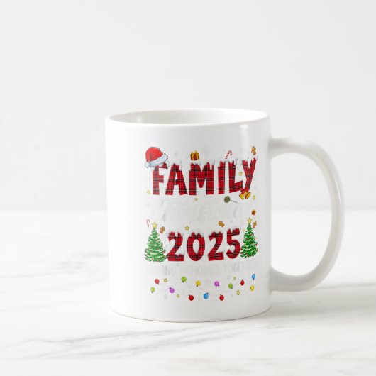 Family Christmas 2025 Matching Squad Santa Red Pla コーヒーマグカップ (右)