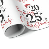 Family Christmas 2025 Squad Reunion Matching ラッピングペーパー (ロールコーナー)