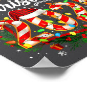 Family Christmas 2025 Xmas Lights Santa Pajamas Ho ポスター (角)