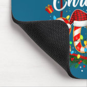 Family Christmas 2025 Xmas Lights Santa Pajamas Ho マウスパッド (コーナー)