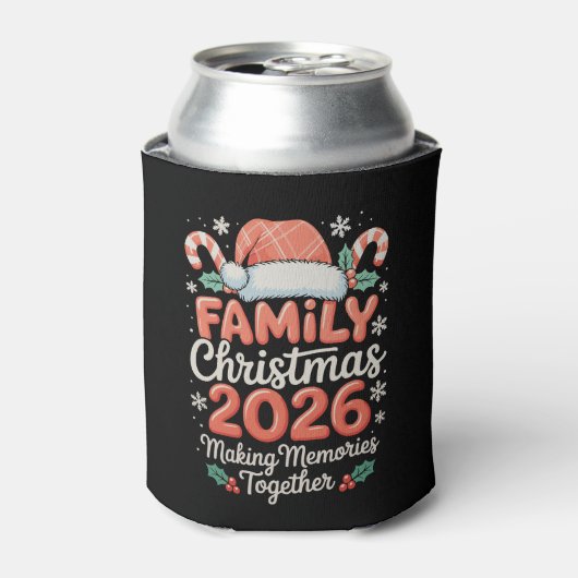 Family Christmas 2026 Making Memories Together 缶クーラー (缶正面)