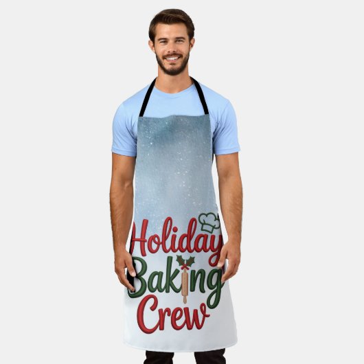 Family Christmas Baking Team Apron  エプロン (着用した状態)