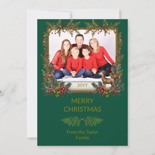 Family Christmas Card 招待状 (裏面)