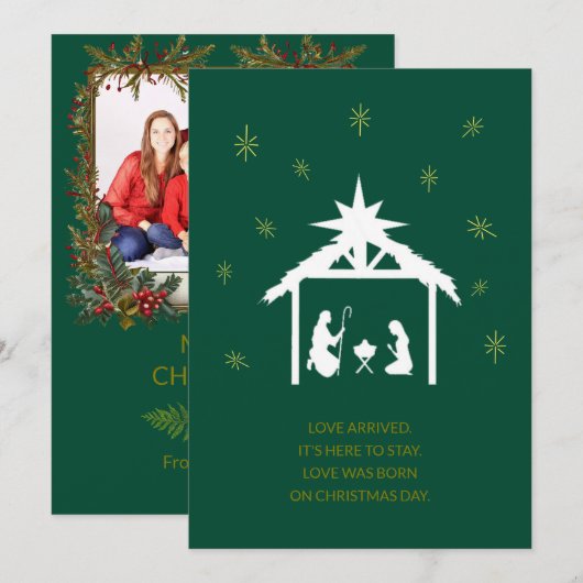 Family Christmas Card 招待状 (正面/裏面)