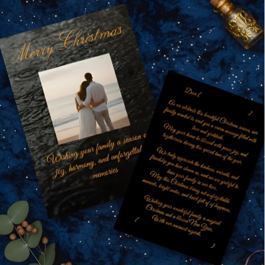 Family Christmas Card – Editable Design サンキューカード