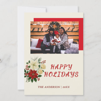 “Family Christmas Card | Happy Holidays Photo Card サンキューカード