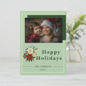 “Family Christmas Card | Happy Holidays Photo Card サンキューカード (スタンド正面)