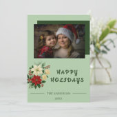 “Family Christmas Card | Happy Holidays Photo Card サンキューカード (スタンド正面)