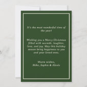 “Family Christmas Card | Happy Holidays Photo Card サンキューカード (裏面)