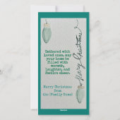 Family Christmas Card – Most Wonderful - Flat Card シーズンカード (裏面)