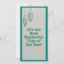 Family Christmas Card – Most Wonderful - Flat Card シーズンカード