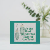 Family Christmas Card – Most Wonderful - Flat Card シーズンポストカード (スタンド正面)