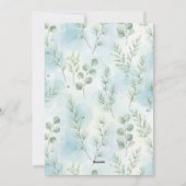 Family Christmas Card – Watercolor Eucalyptus シーズンカード (裏面)