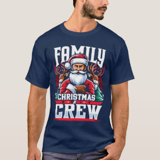Family Christmas Crew friends Tシャツ