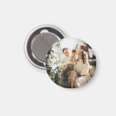 Family Christmas Magnet | Add Your Photo & Message マグネット (正面/裏面)