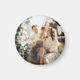 Family Christmas Magnet | Add Your Photo & Message マグネット