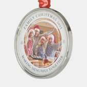 Family Christmas Making Memories Photo Keepsake メタルオーナメント (左)