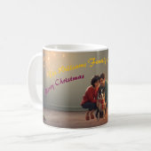 Family Christmas Mug with Border Collie – Cozy Hol コーヒーマグカップ (正面左)