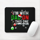 Family Christmas Pajamas Matching I'm With Dad On  マウスパッド (マウス)