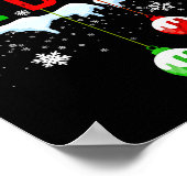 Family Christmas Pajamas Matching Mom Made Me Do I ポスター (角)