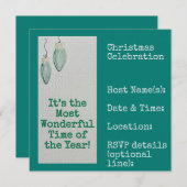 Family Christmas Party 招待状 (正面/裏面)