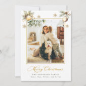 Family Christmas Photo Card 招待状 (正面)