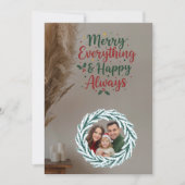 Family Christmas Photo Card 招待状 (正面)