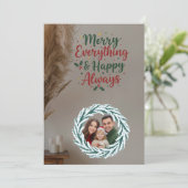 Family Christmas Photo Card 招待状 (スタンド正面)
