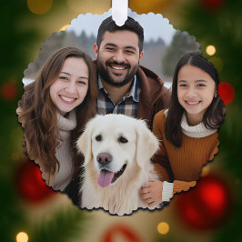 Family Christmas Photo Holiday Paper Ornament Card オーナメントカード