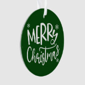 Family Christmas Photo , Merry Christmas  オーナメント (正面)