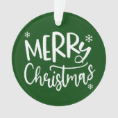 Family Christmas Photo , Merry Christmas  オーナメント (正面)