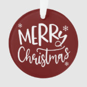 Family Christmas Photo , Merry Christmas  オーナメント (正面)