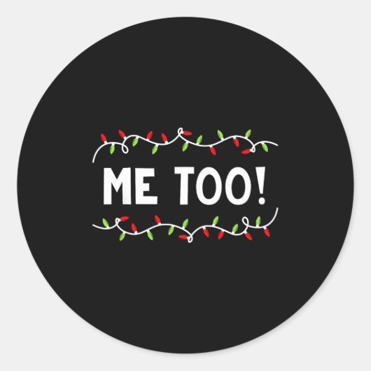 Family Christmas Shirt I Don't Do Matching But I D ラウンドシール (正面)