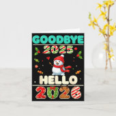 Family Christmas Shirts Matching 2025, Funny Nye H カード (黄色い花)