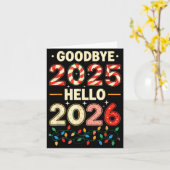 Family Christmas Shirts Matching 2025, Funny Nye H カード (黄色い花)