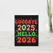 Family Christmas Shirts Matching 2025, Funny Nye H カード (正面)