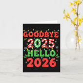 Family Christmas Shirts Matching 2025, Funny Nye H カード (黄色い花)