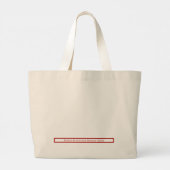 Family Christmas Shopping Weekend Crimson Ornament ラージトートバッグ (裏面)