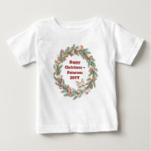 Family Christmas T-Shirt - Christmas wreath