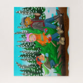 Family Christmas Tree ジグソーパズル (縦)